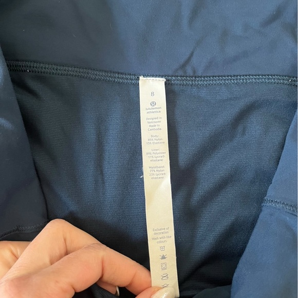 Lululemon Run Times Short (4-way Stretch 4") Blue (Jaded) Size 8 - Picture 6 of 6